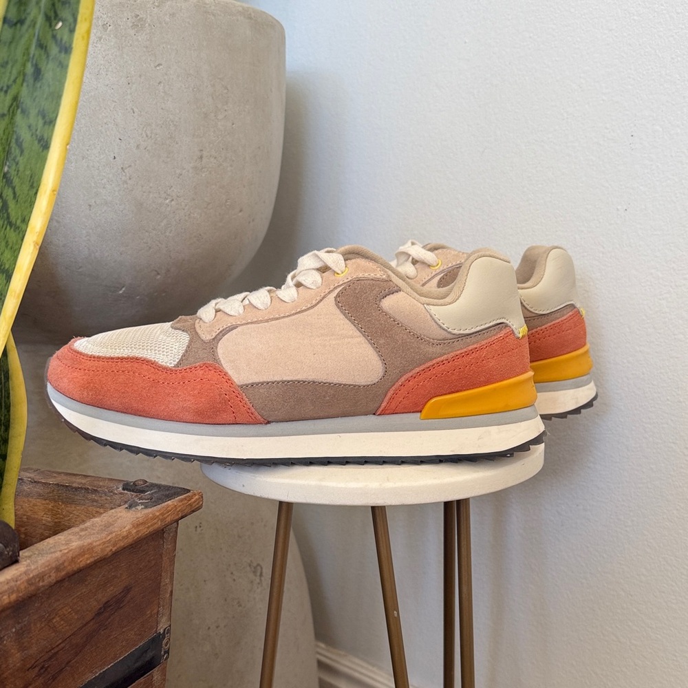 HOFF Women's Athletic Shoes in Orange, Tan, and Cream